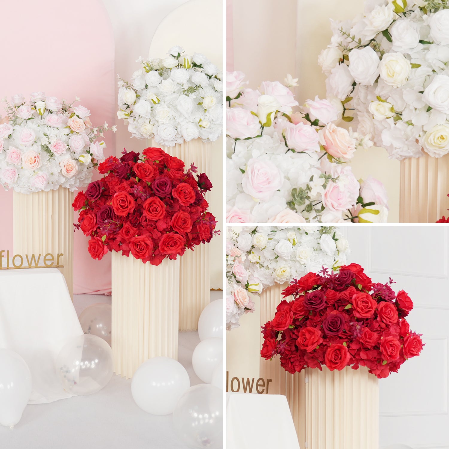 Hydrangea Rose Wedding Table Centerpiece Decor Figure 5
